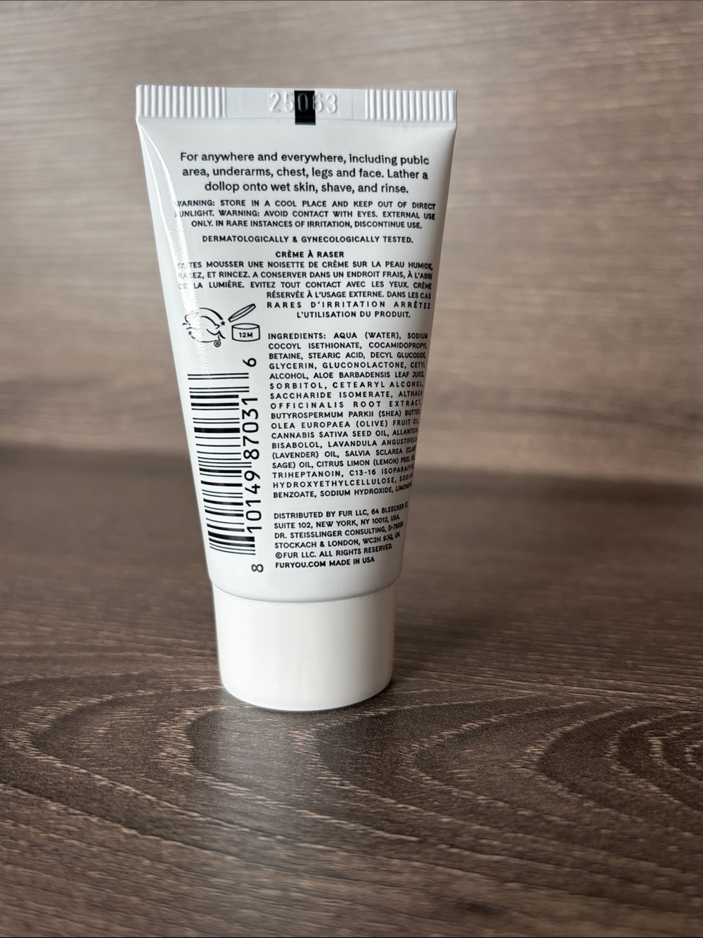 $7 NWT Fur Shave Cream Protective and Soothing 1oz - Picture 2 of 3